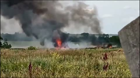 Another Russian tank Turret was sent to fly up from Ukrainian anti-tank missiles.