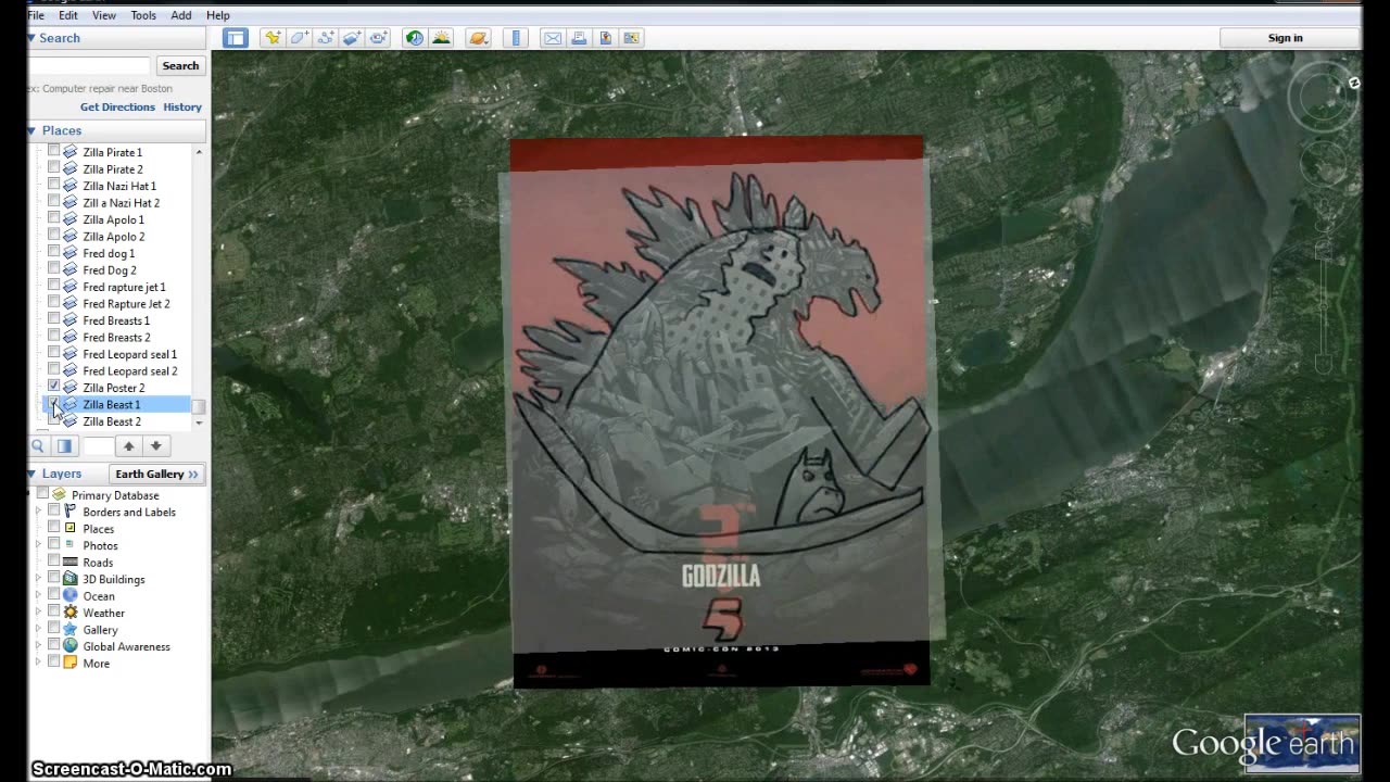 Godzilla 2014 Posters Hidden Message Satan Is Coming NWO