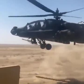 A military helicopter