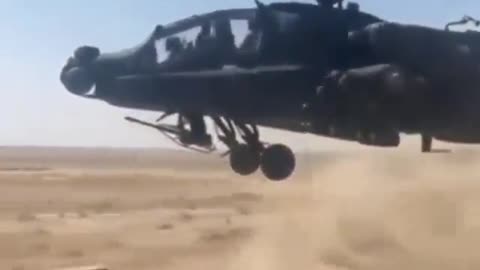 A military helicopter