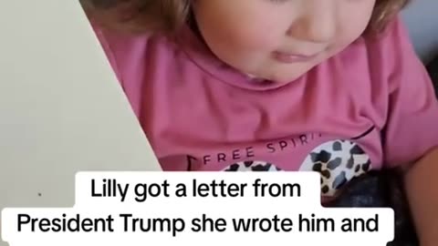 Lilly got a letter from President Trump