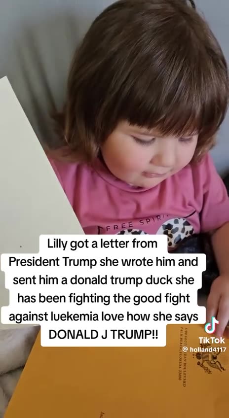 Lilly got a letter from President Trump