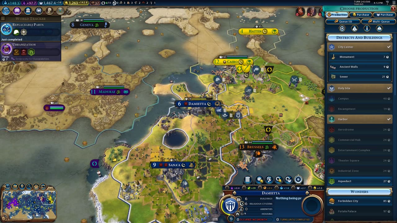 (Full Gameplay) Sid Meier's Civilization VI America Teddy Roosevelt BM Game [1080p] - No Commentary