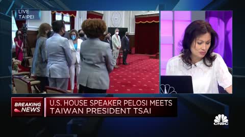 U.S. House Speaker Nancy Pelosi meets Taiwan’s president