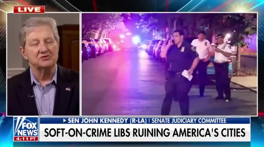 Sen Kennedy SCHOOLS Biden On Rising Crime Rates