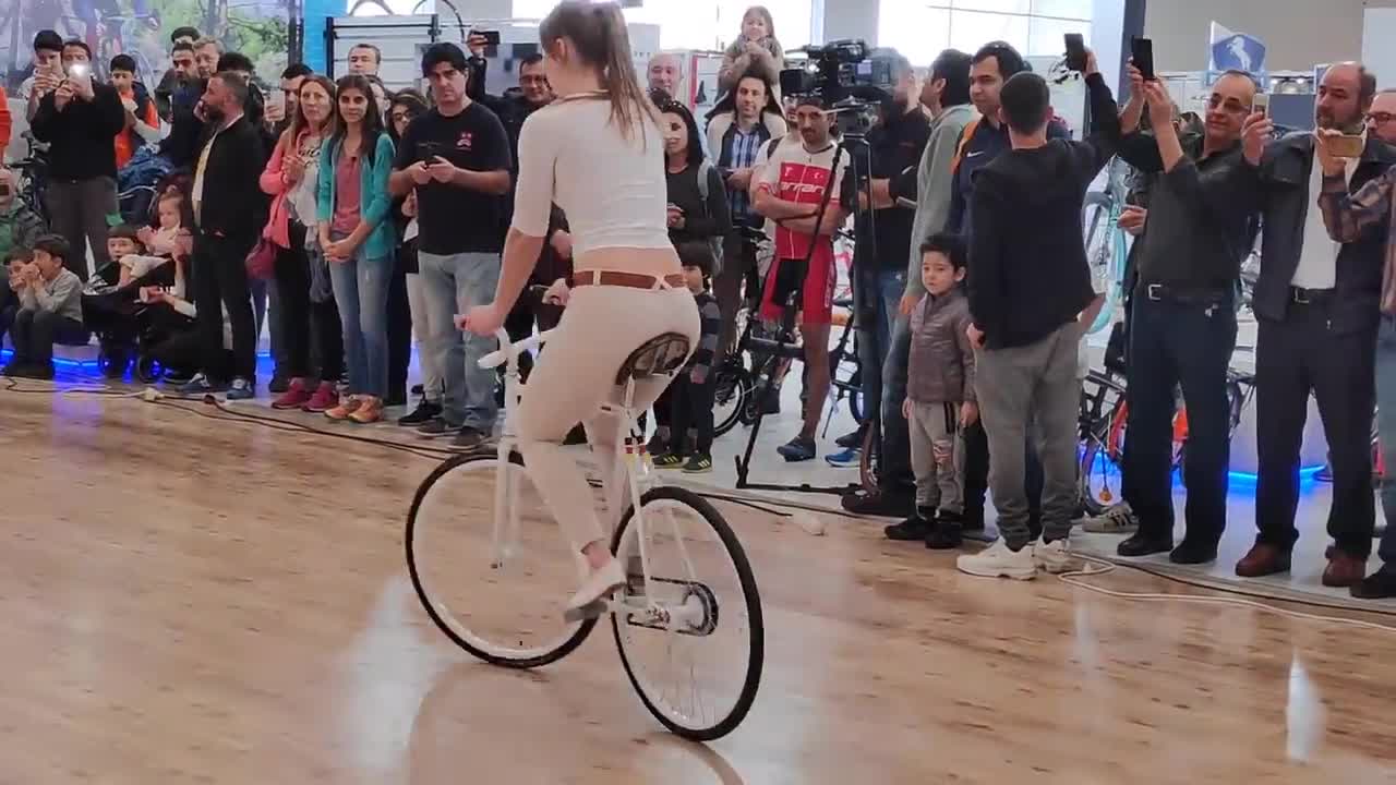 Girl Biker Performs - You Must See-15