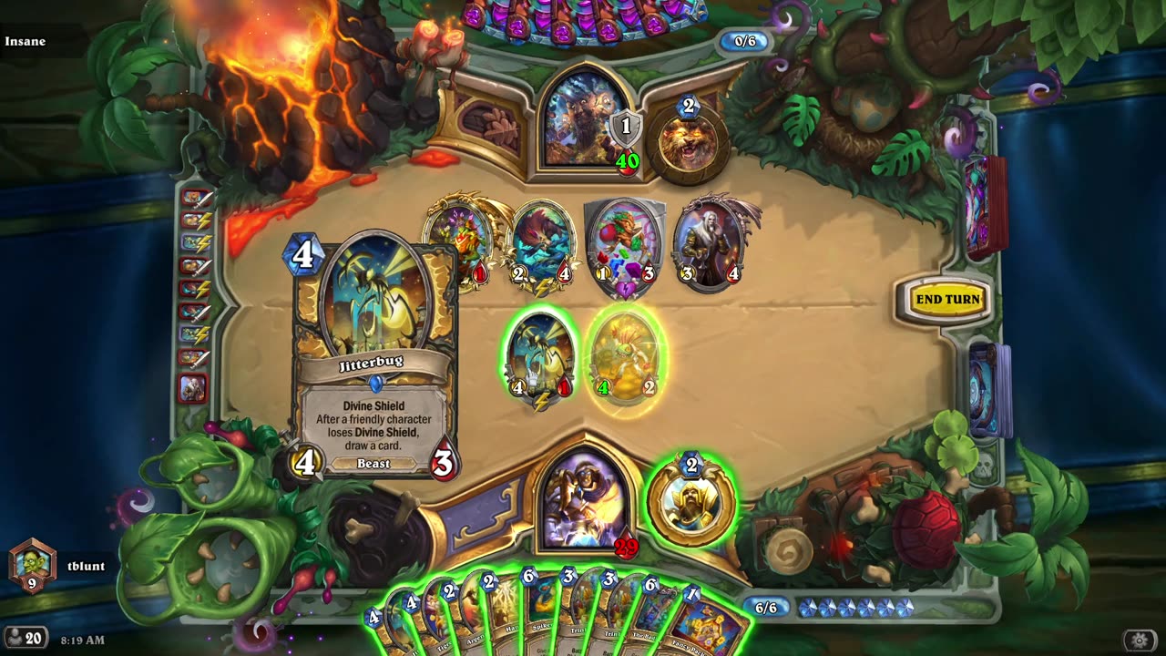 These cards are to op had no chance vs this druid