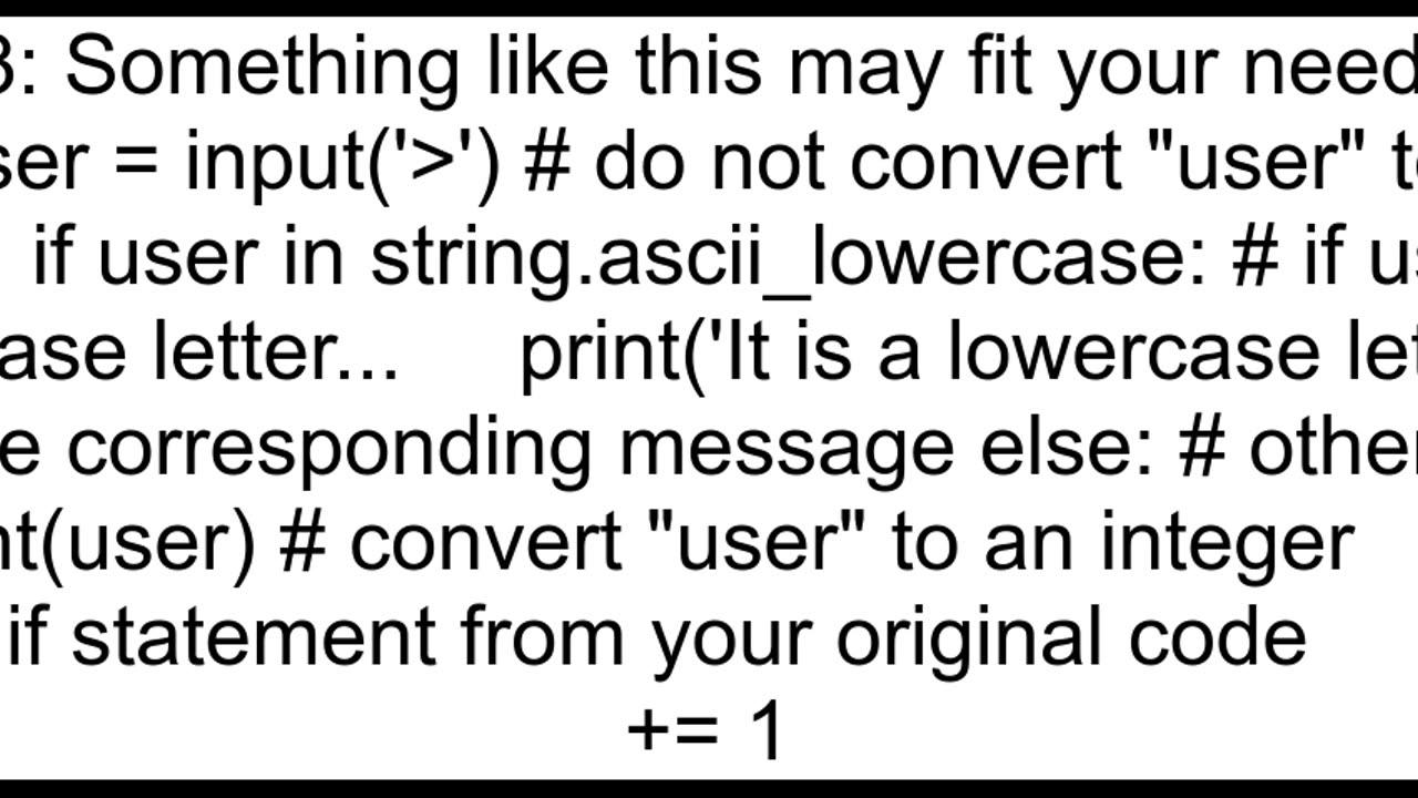 I want a int input varible then cnvert it to string