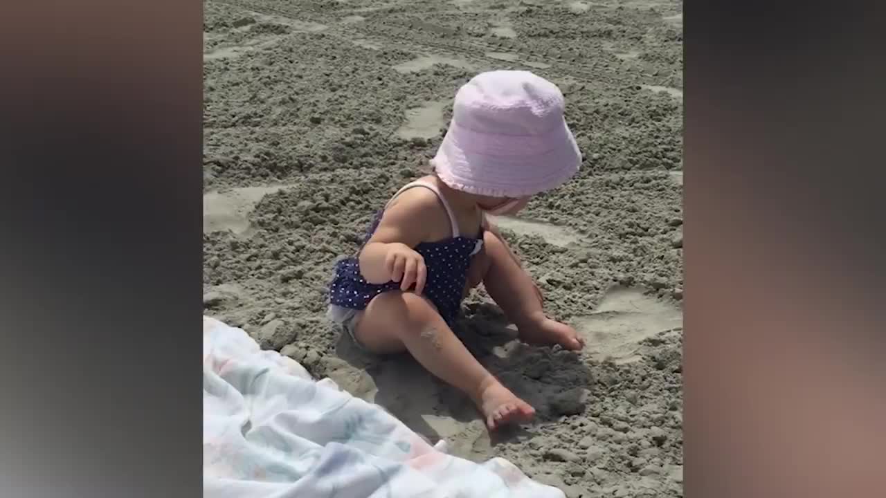 Funniest Babies on the Beach | Cute Baby Funny Moments