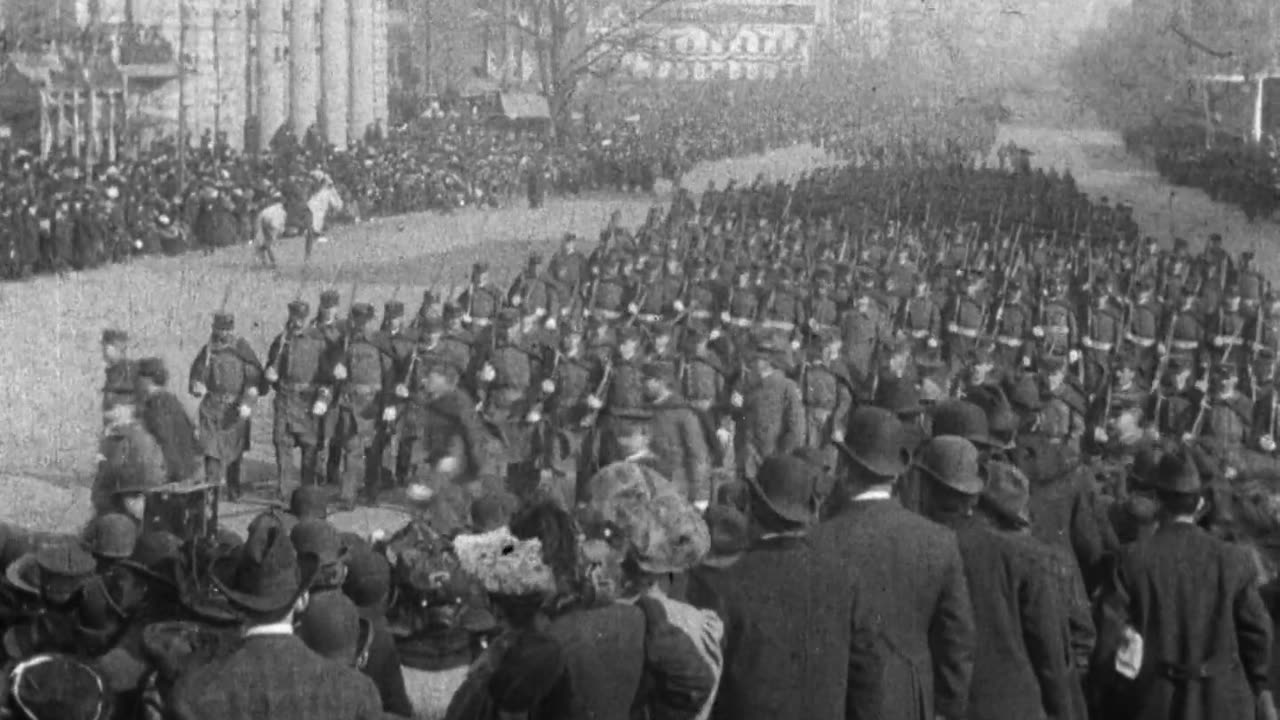 Theodore Roosevelt's Second Inauguration (1905 Original Black & White Film)