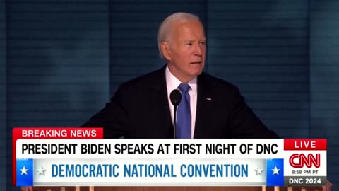 Bumbling Biden Loses Battle With Teleprompter During Speech At DNC