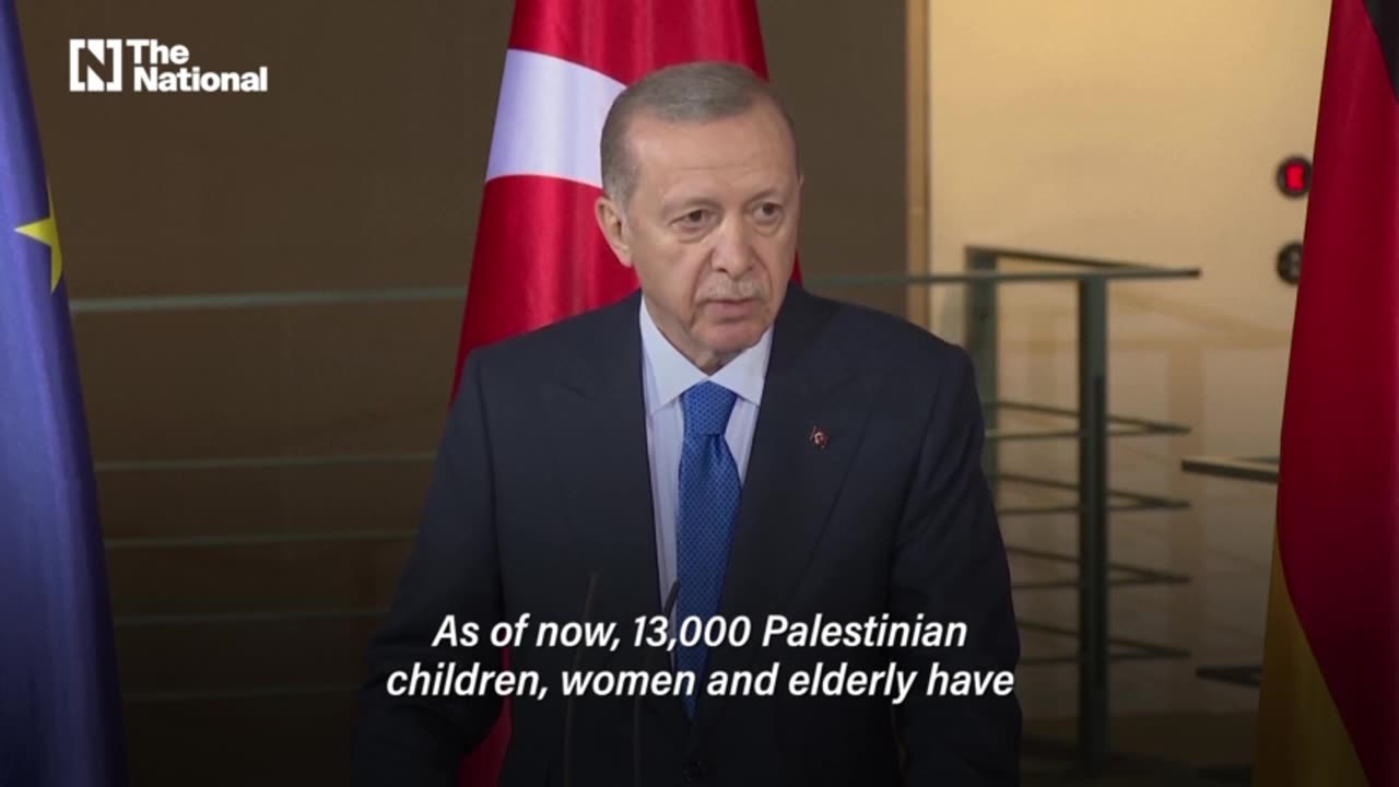 ►🚨▶◾️🇮🇱⚔️🇵🇸 Erdogan in Germany: 'Killing children is not in the Torah'