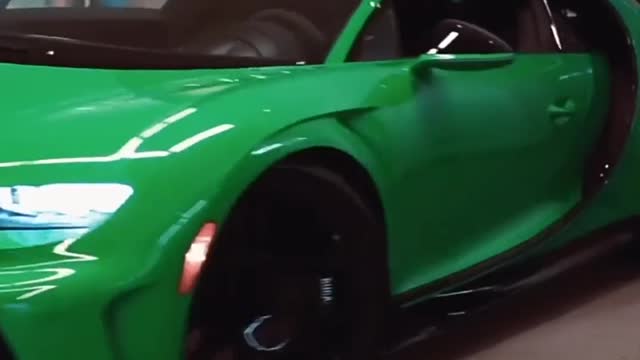 Green Color Lamborghini super looks