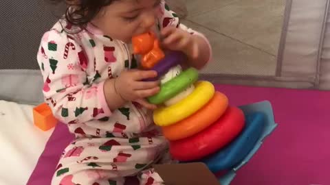 Christmas morning gifts from Santa