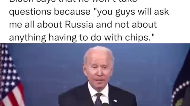Biden doesn't want any Russia Questions