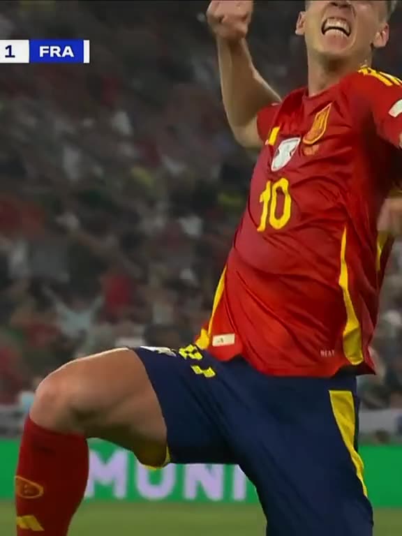 Dani Olmo against France