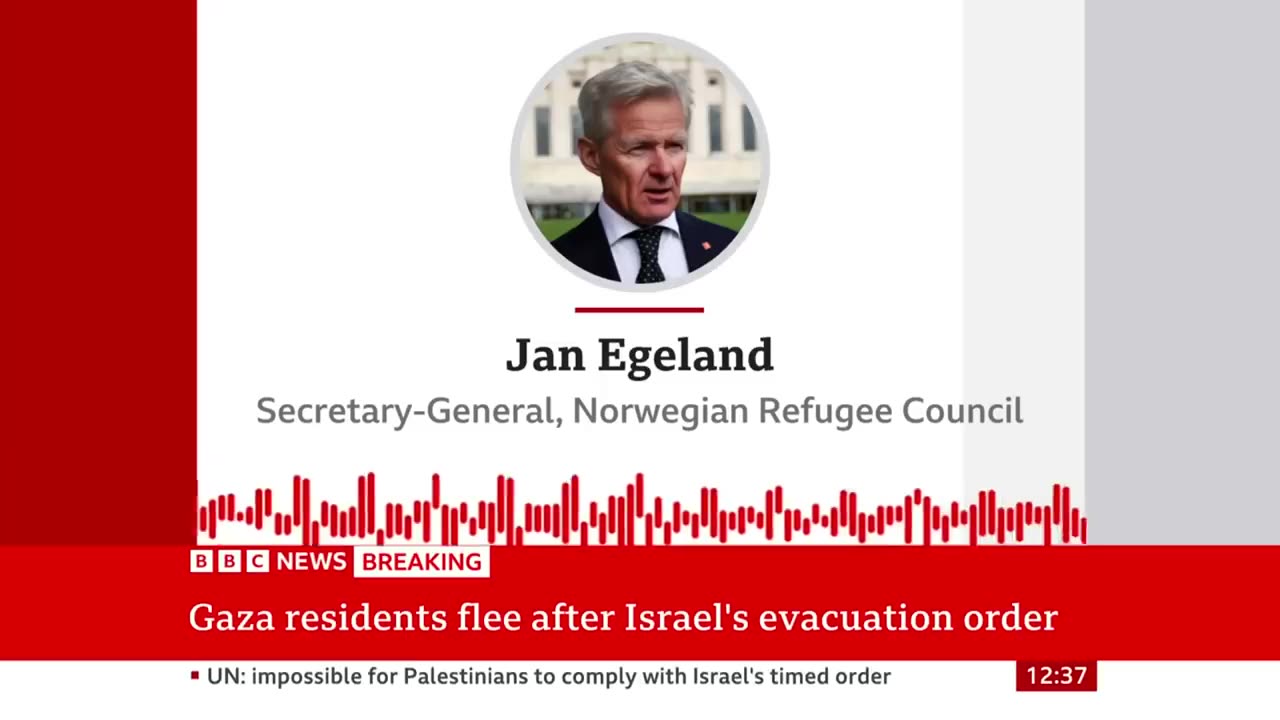 Israel evacuation order: Tens of thousands flee northern Gaza - BBC News