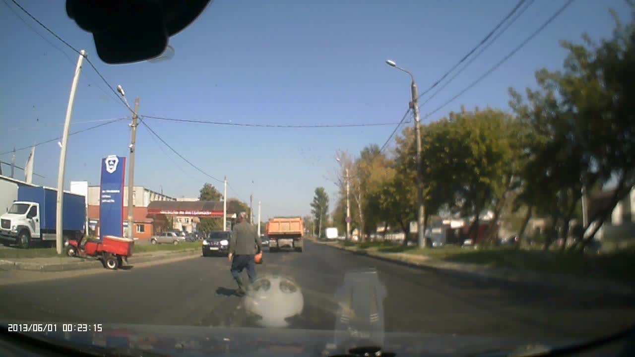 Dump Truck and Trike Collide