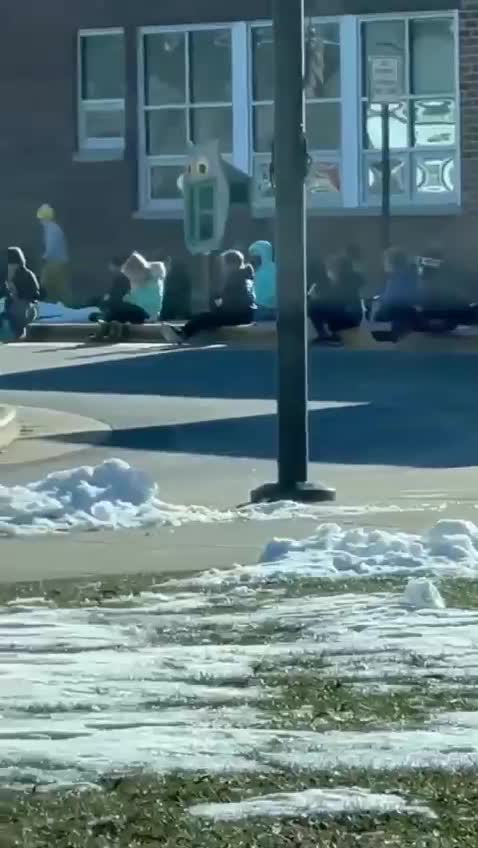 Teacher CAUGHT reading a story to children at 24 DEGREE Weather