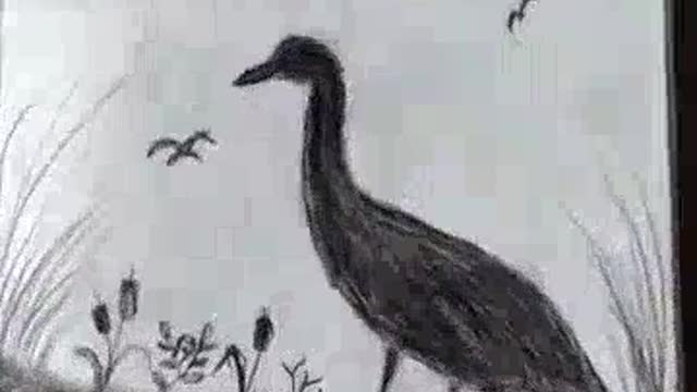 Charcoal Pencil Sketch - Scenery.mp4