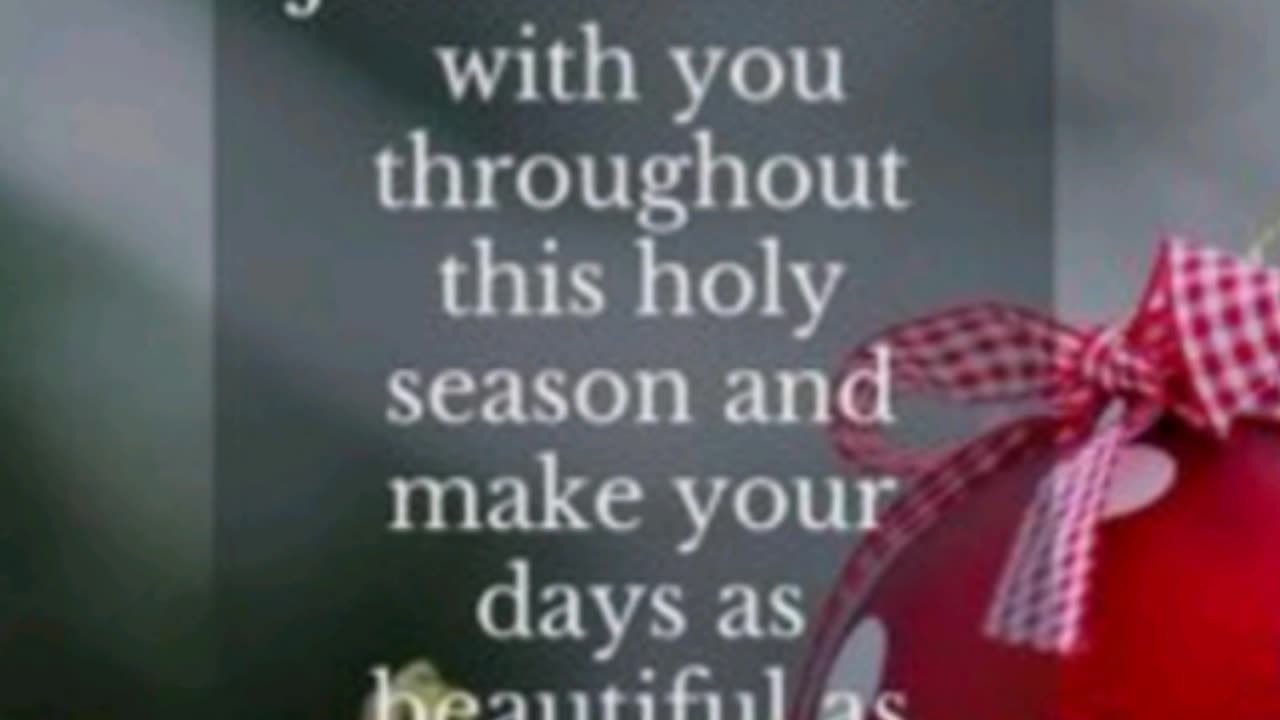 ENJOY JESUS' (YESHUA'S) PRESENCE, DURING THIS SPECIAL SEASON AND ALWAYS !