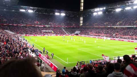 Football, anthem of the F.C. Köln sung in the stadium