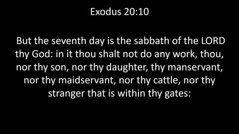 KJV Bible Exodus Chapter 20