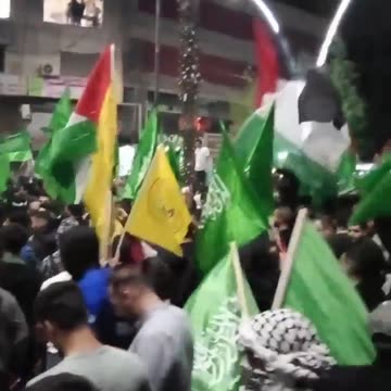 Rally in support of Al Qassam Bridage in Hebron