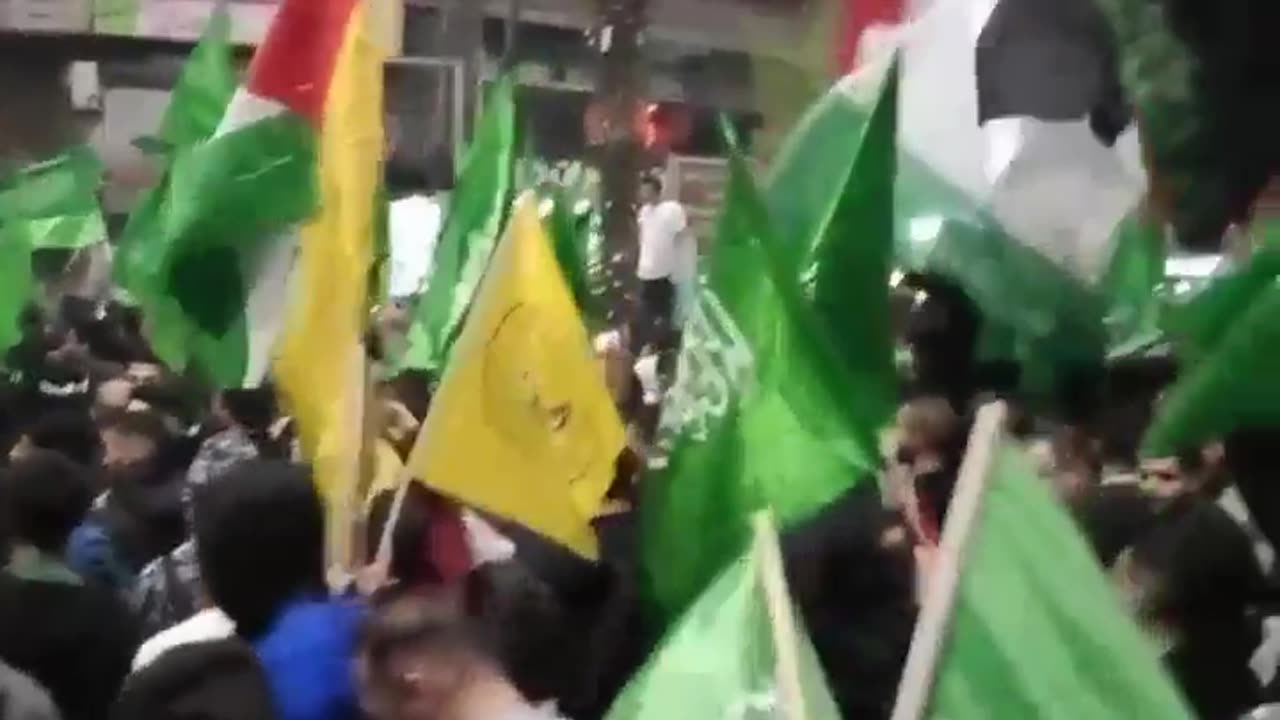 Rally in support of Al Qassam Bridage in Hebron