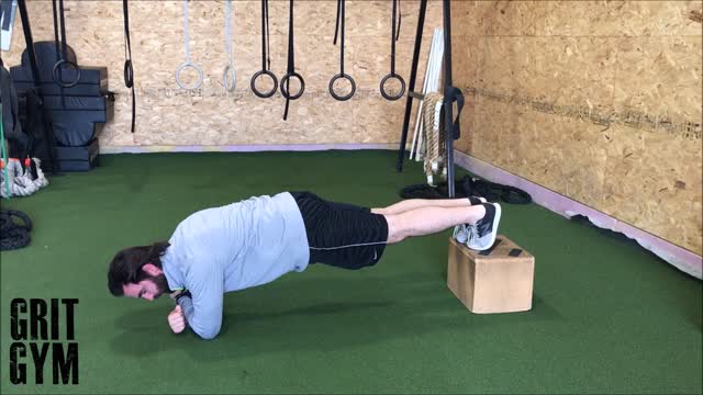 Feet Elevated Plank