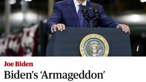 Biden says danger of nuclear"armageddon'now at highest risk