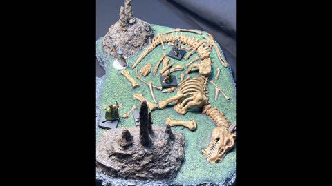 Dungeons & Dragons "Dragon Skeleton / Cavern Tile - Home Brew Adventures