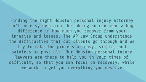 Houston personal injury law firm