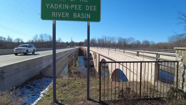 Bridges Over The Yadkin River At Spence NC