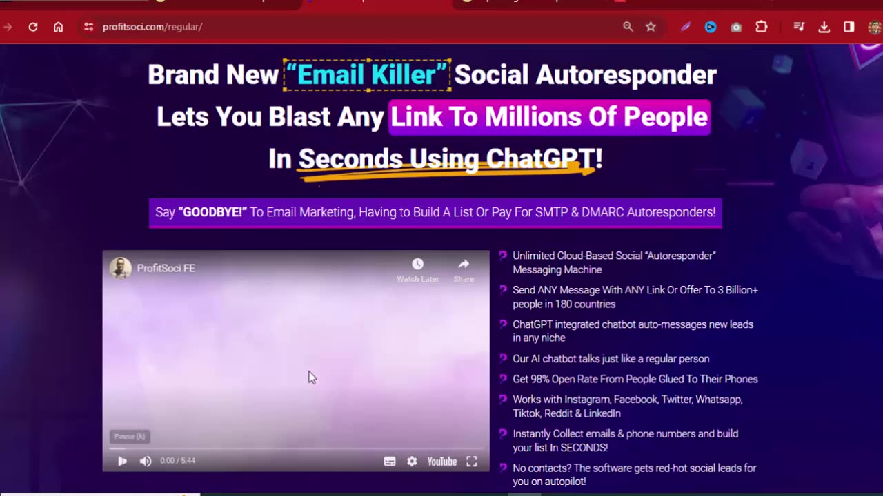 ProfitSoci Review - Social Autoresponder Software