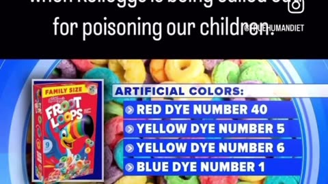 Kellogg's being exposed as poisoning our Children