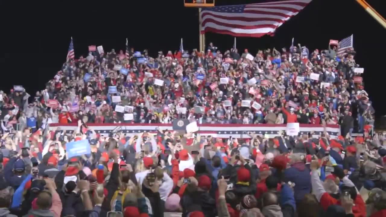 President Donald Trump in Johnstown, PA