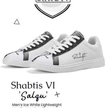 Shabtis VI 'Salqu' Ice White Lightweight Low Top Leather Shoes🧊