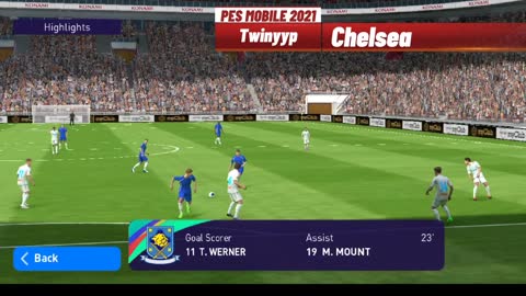 Pes Mobile 2021| Twinyyp - Chelsea | Gameplay