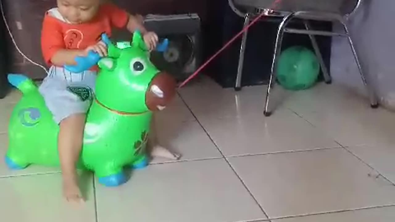 Ride a green goat