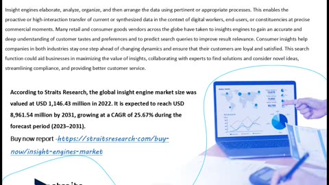 Insight Engines Market Size to Reach USD 8961.54 Million by 2031 | Straits Research