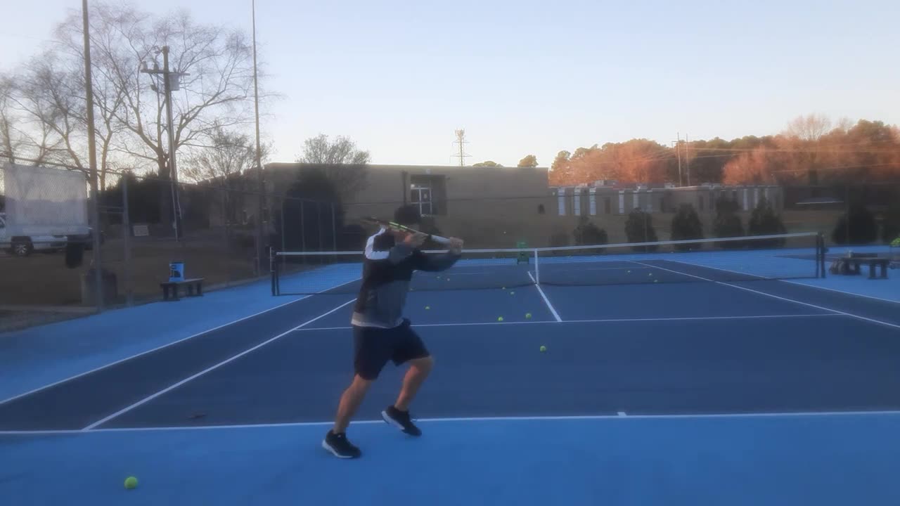 Old Man Tennis 3rd Hit - Forehands & Backhand