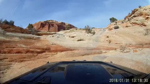 Moab, wipeout hill in the Rubicon oops didn't mean to go there!