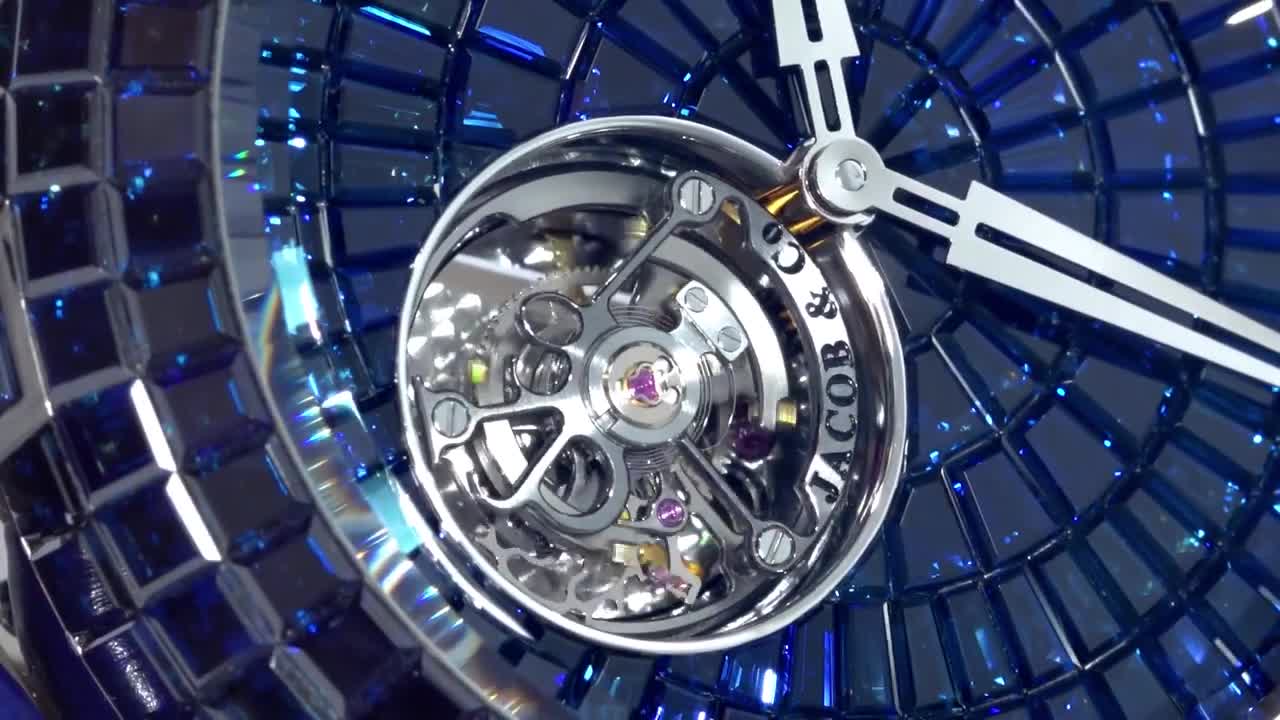The Jacob & Co. Caviar Tourbillon Baguette Blue Sapphire