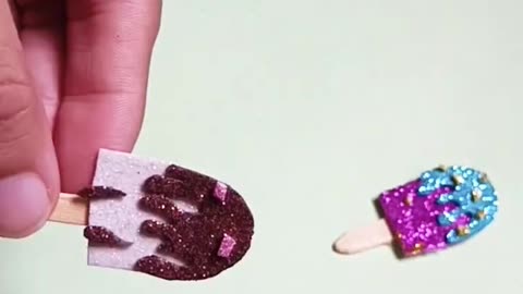 Glitter Foam Ice Cream🍦| How to make ice cream | Foam sheet ice cream #diyglitter #icecream #glitter