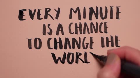 one chance change your life..