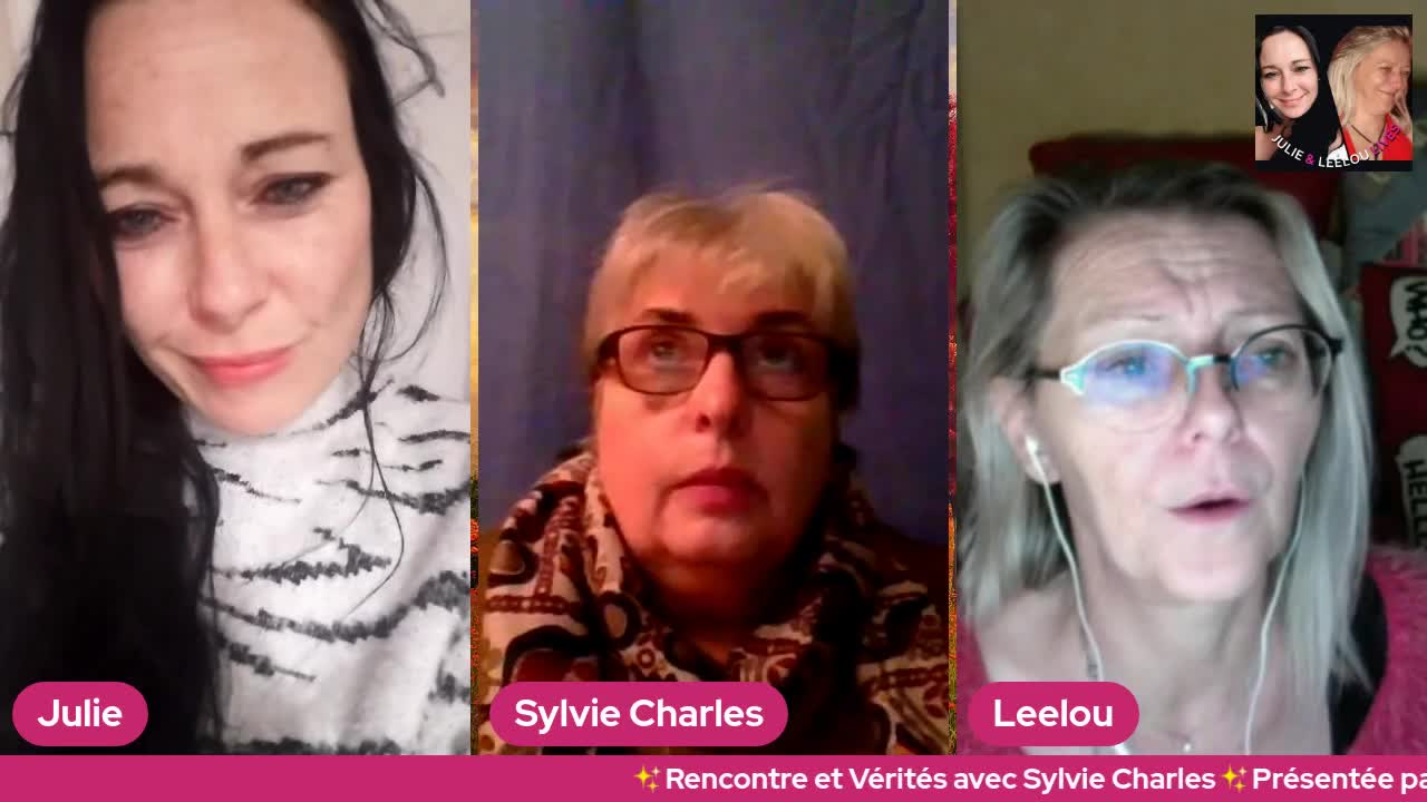 Rencontre & Vérités avec Sylvie Charles, Julie & Leelou 28/02