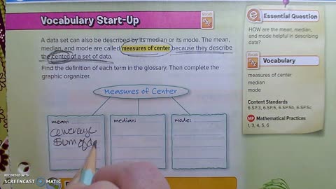 Gr 6 - Ch 11 - Lesson 2 - Median and Mode
