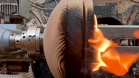 This nearly caused a HUGE FIRE! #woodturning