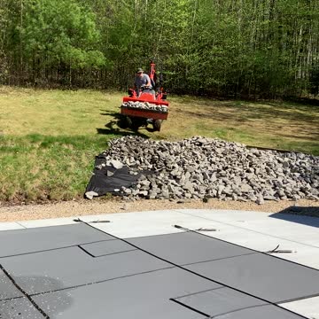 Laying 200k pounds of rip rap